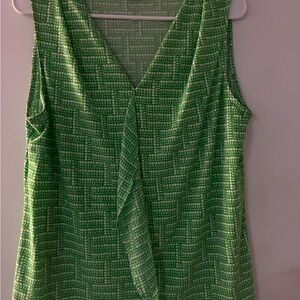Green Sleeveless Women's Top